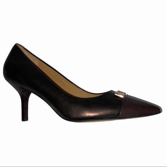 Coach Leather Zan Mat Calf Pump Shoes size 5B - Picture 3 of 13